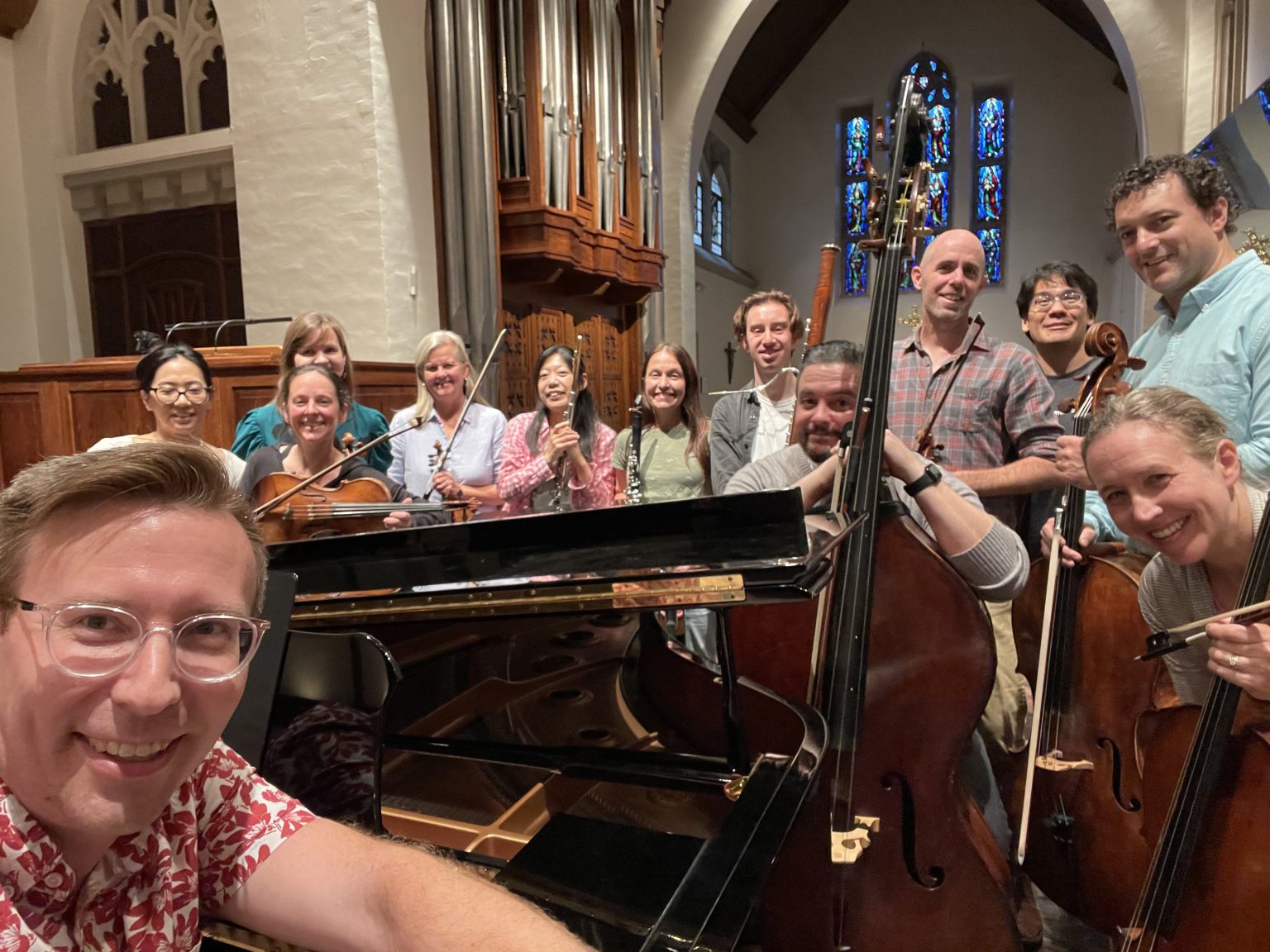 Gallery 1 - The professional musicians of the chamber music ensemble called the International Chamber Artists.