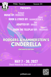 PM&L Theatre Announces Auditions for Cinderella on January 19 & 20, 2027